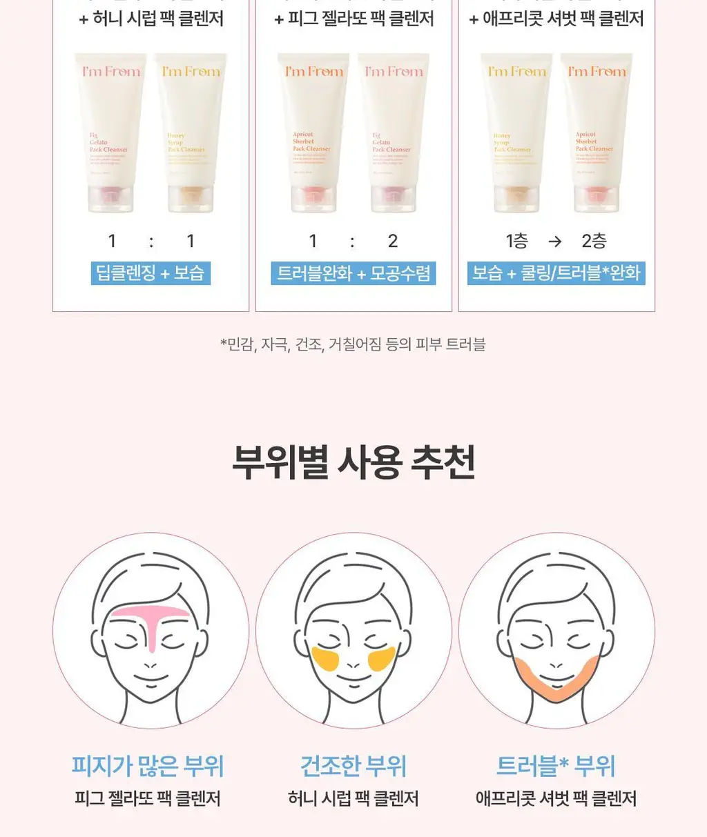 [60초팩클렌징] 아임프롬 팩클렌저 120g 3종 (허니/피그/애프리콧) 상세페이지 59